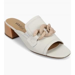 NEW VANELI women's cannia sandal in white milled calf